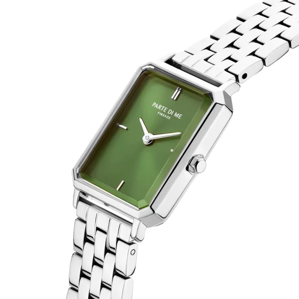Sorprendimi silberfarbene Uhr und Armband aus 925er Sterlingsilber