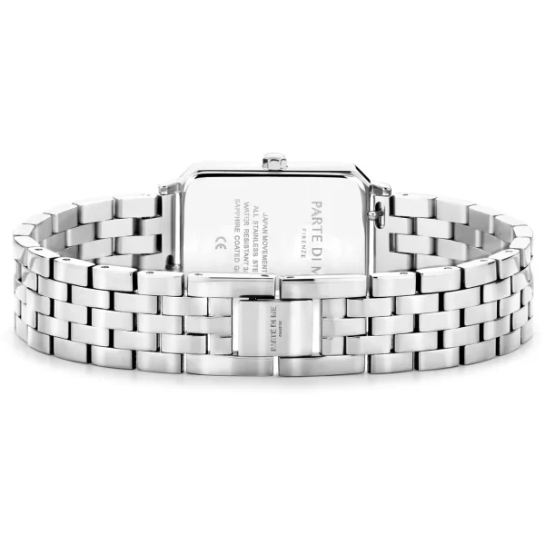 Sorprendimi silberfarbene Uhr und Armband aus 925er Sterlingsilber